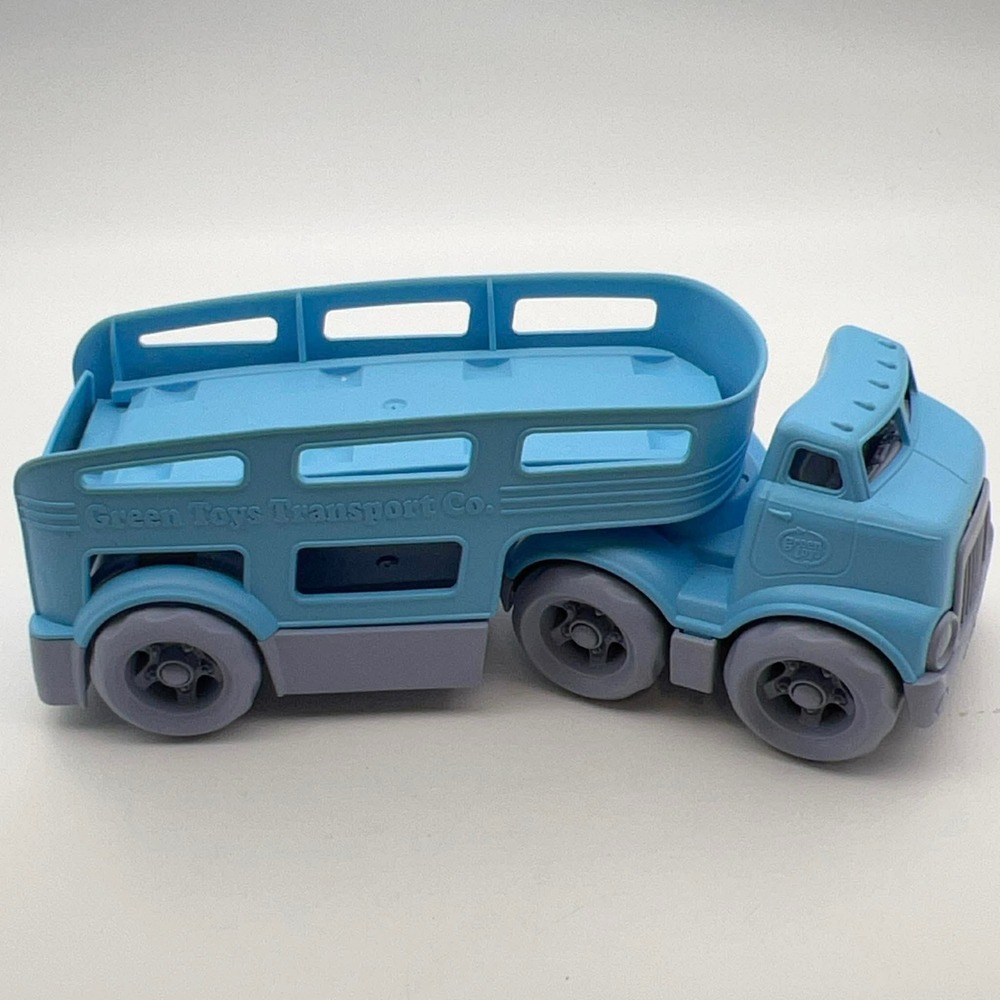 Green Toys Blue Car Carrier Truck‎ 100% Recycled Plastic Made in USA Eco Toy